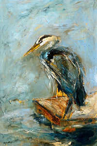 "Heron by Kingston Ferry" - Christopher Mathie Fine Art