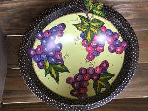 Grapes Hand Painted Bowl