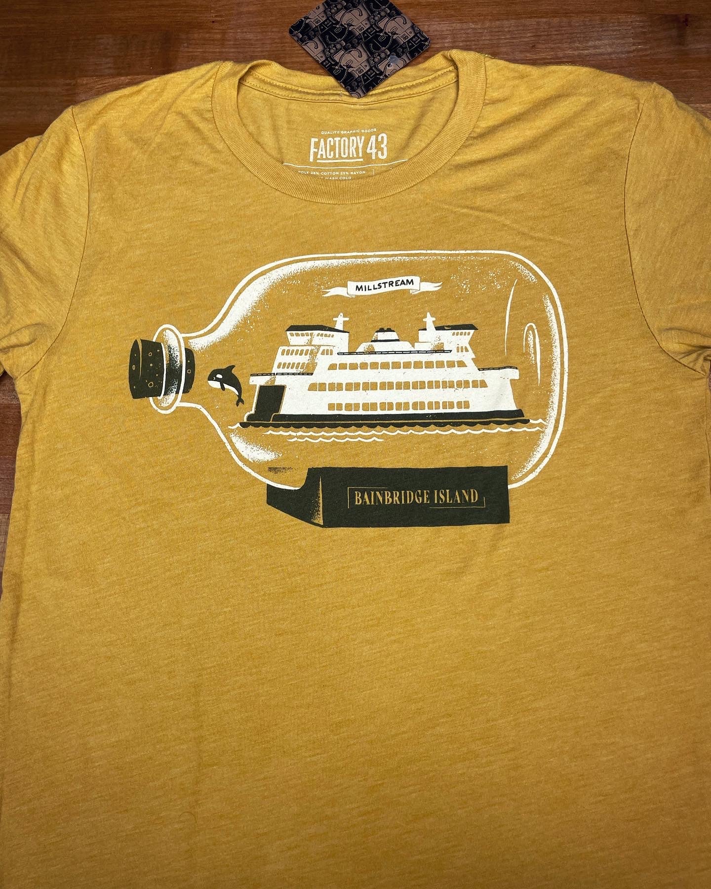 Mustard | Ferry In A Bottle Short Sleeve Shirt
