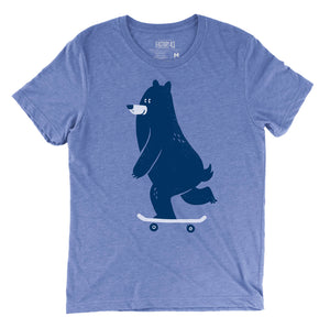 Skateboarding Bear - Unisex Shirt