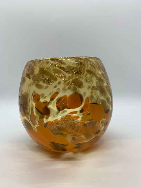 Orange Bowl Vase