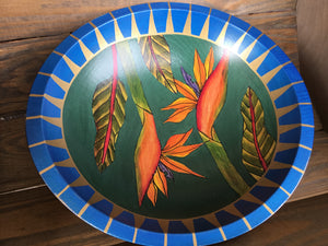Bird of Paradise Hand Painted Bowl