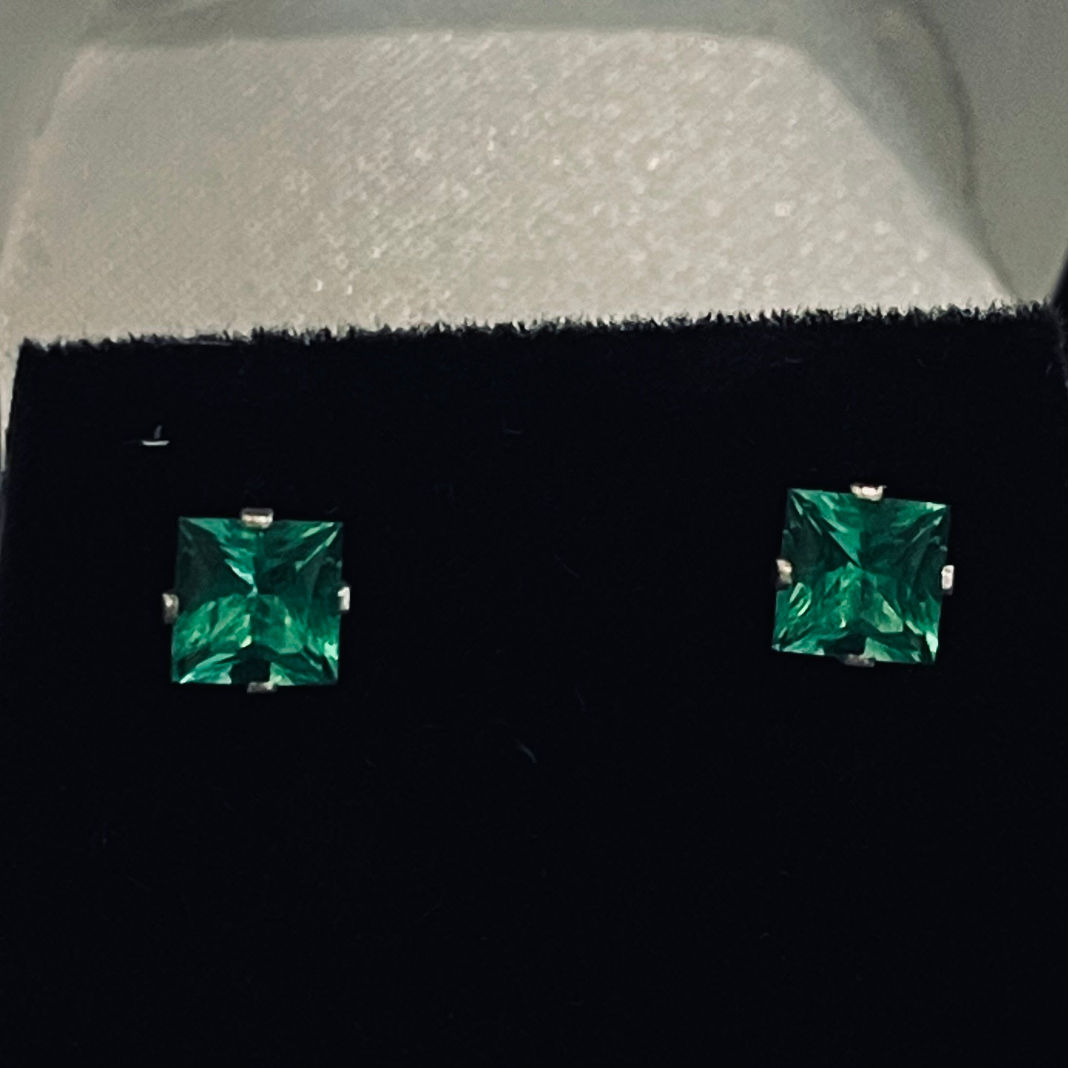 5x5mm (1.5 ct tw) Princess Cut Earrings