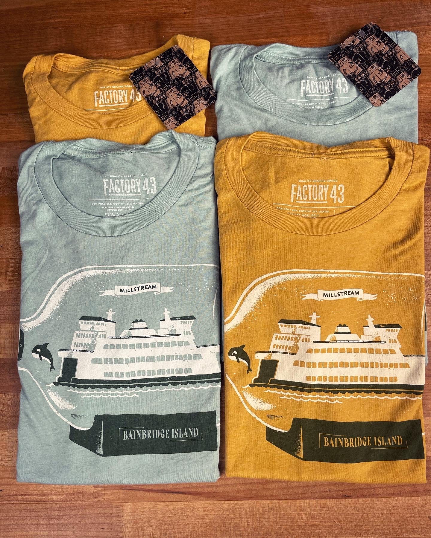 Mustard | Ferry In A Bottle Short Sleeve Shirt