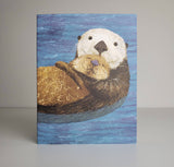 Cuddly Otter Blank Greeting Card