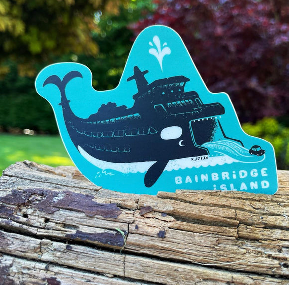 Orca Ferry Sticker