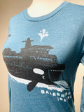 Teal | Orca Ferry Long Sleeve Shirt