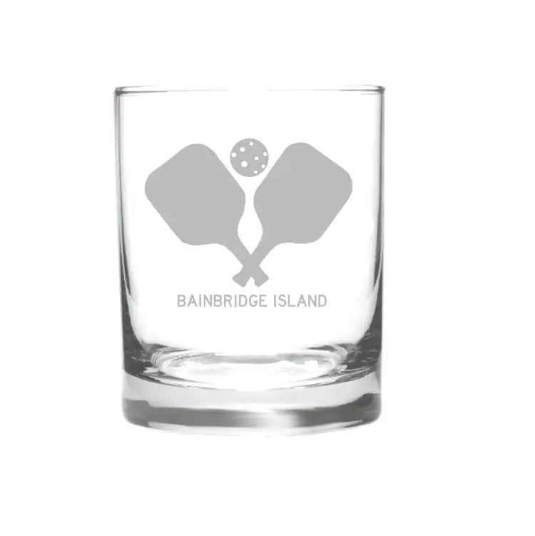 Bainbridge Island Pickleball Whisky Rock Glasses Millstream Bainbridge