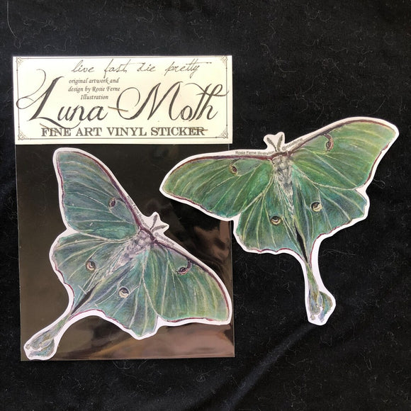 Luna Moth Sticker