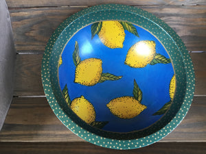 Lemons Hand Painted Bowl
