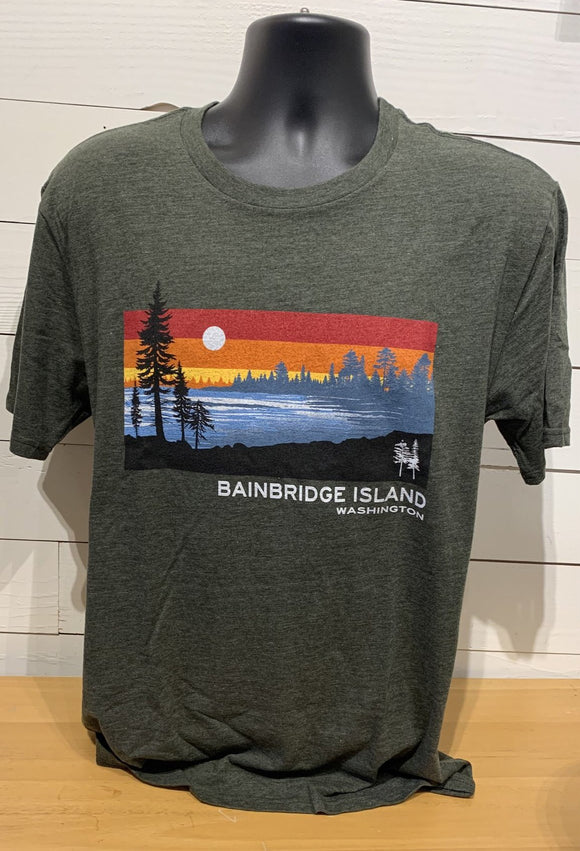 Bainbridge Island Pines Shirt (Forest Green)