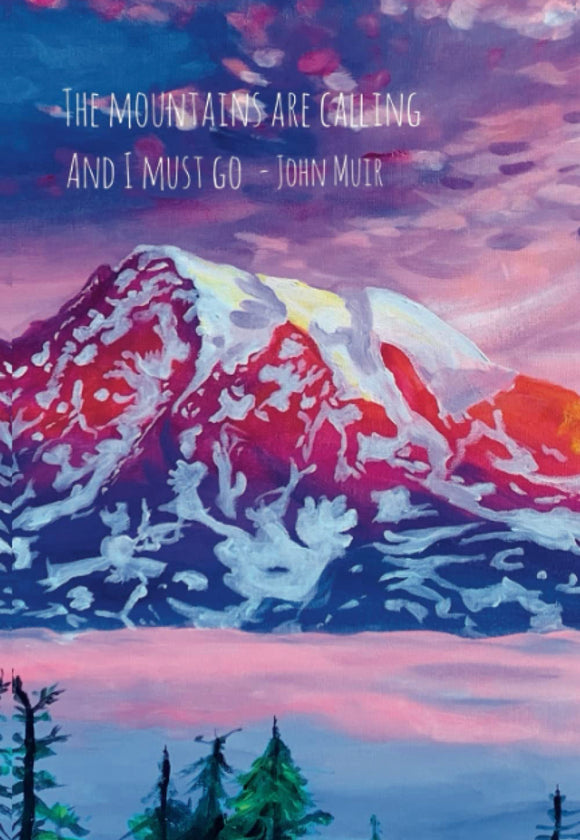 John Muir Rainier Magnet by Claudine Carmel