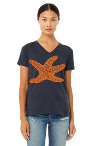 Sea Star Starfish Women's V-Neck