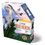 I Am Blue Heron 300 Piece Puzzle by Madd Capp