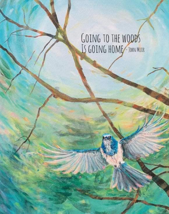 Going to Woods Is Going Home Cards by Claudine Carmel