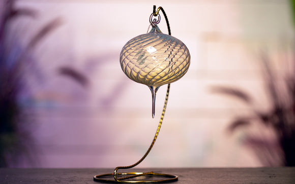 Blown Glass Ornament - Hint of Yellow