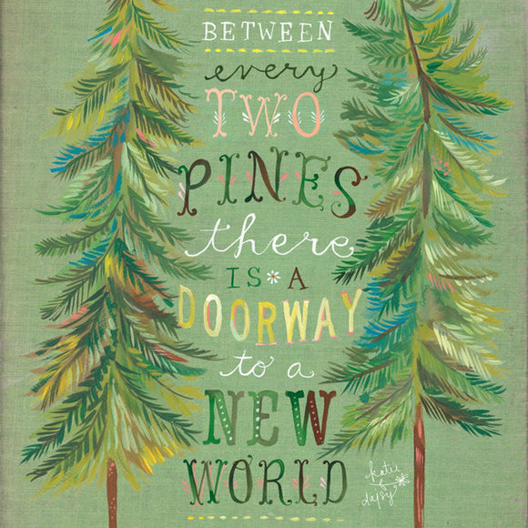 Two Pines Art Print