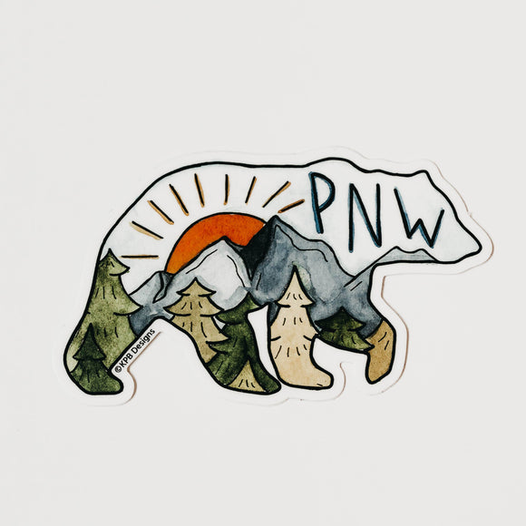 PNW Bear Sticker