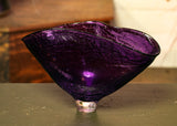 Purple Large Textured Glass Vase