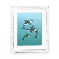 Swimming in the Deep (Natural wood frame)