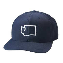 Washington Outline Blue Snapback