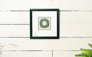 Bay Leaf and Poppy Wreath Signed Limited Edition Print by Helgeson